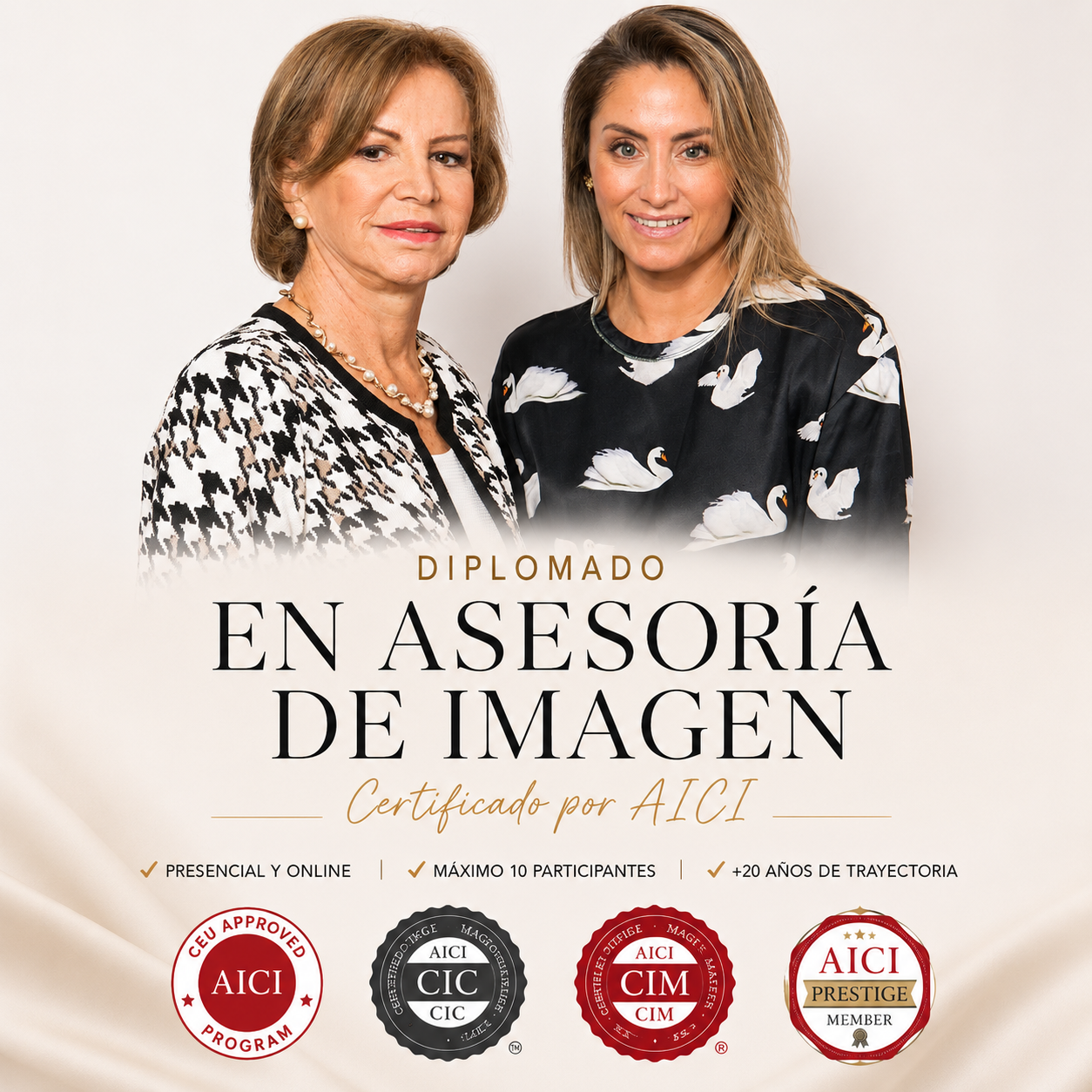 Directoras del Diplomado en Asesoría de Imagen certificado por AICI en Chile.